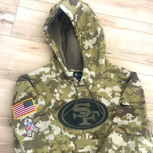 Nike 49ers camouflage salute to service hoodie